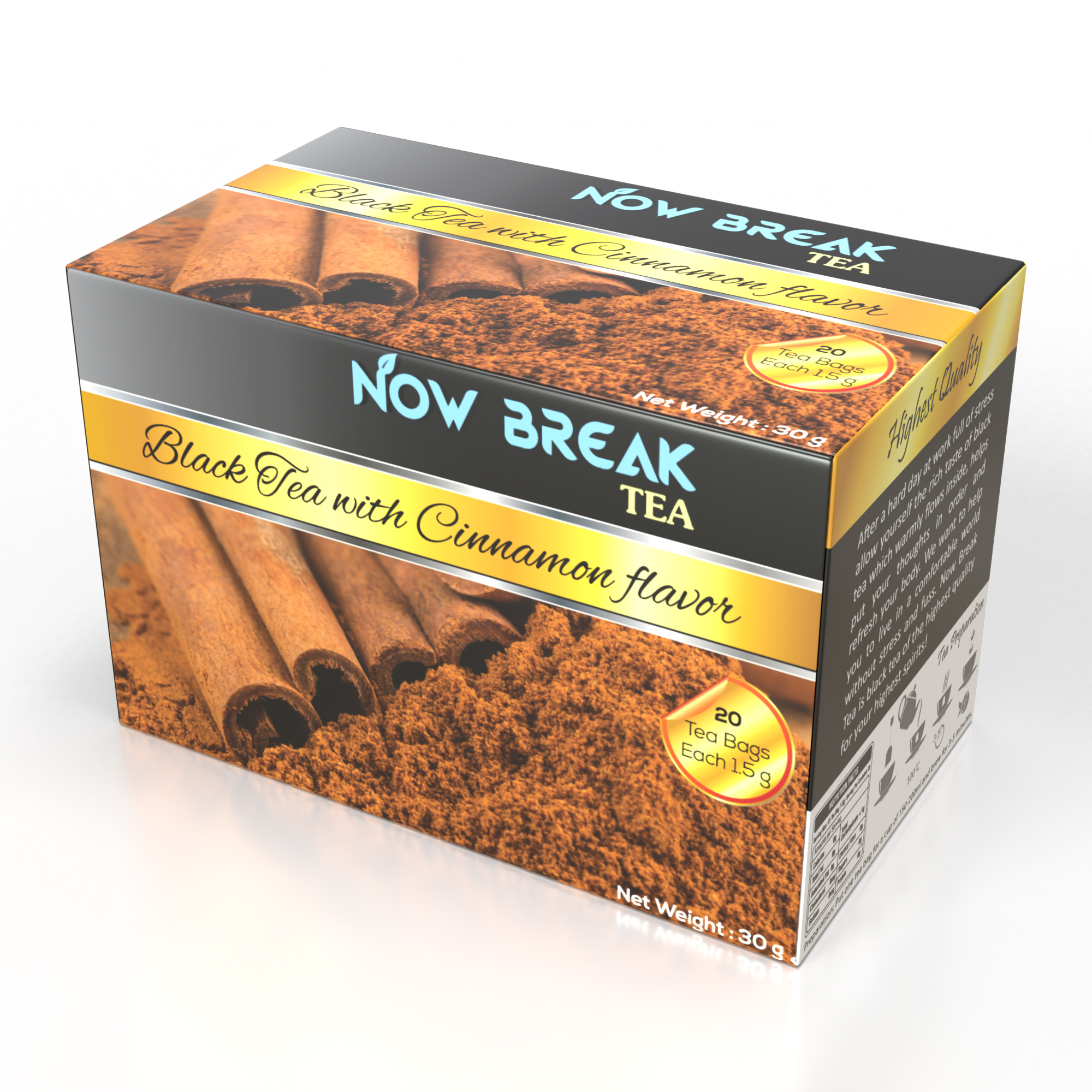 5 gói lẻ TRÀ QUẾ Now Break Tea