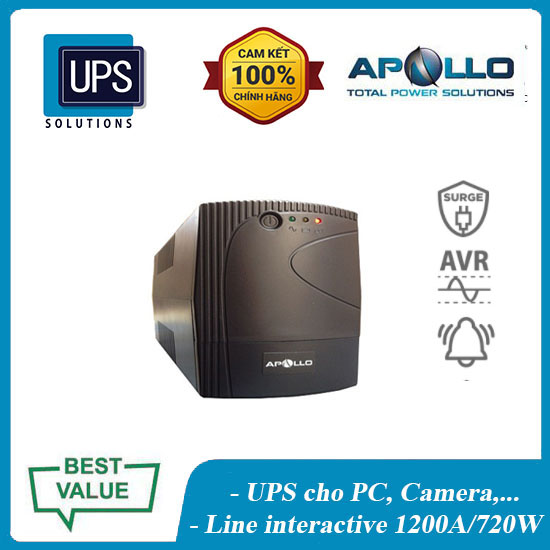 Bộ lưu điện APOLLO AP2120 (1200VA/720W) Made in Taiwan