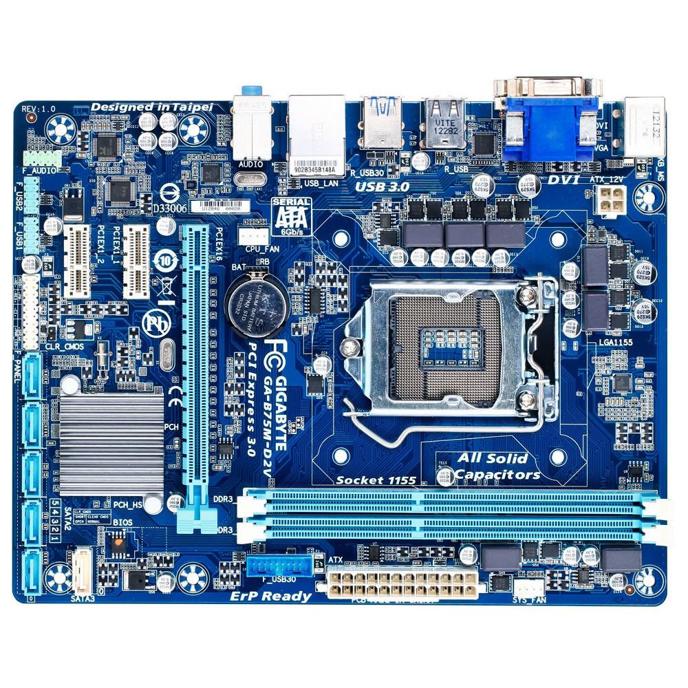 Main gigabyte B75 D3V zin.có chặn main