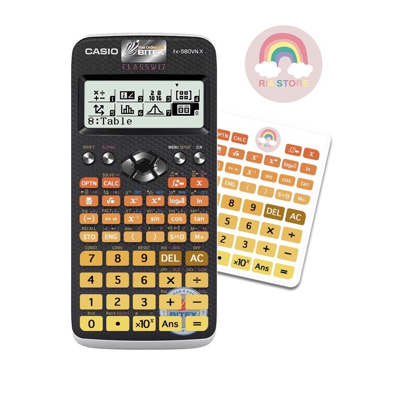 [HCM]Dán phím máy tính casio 580