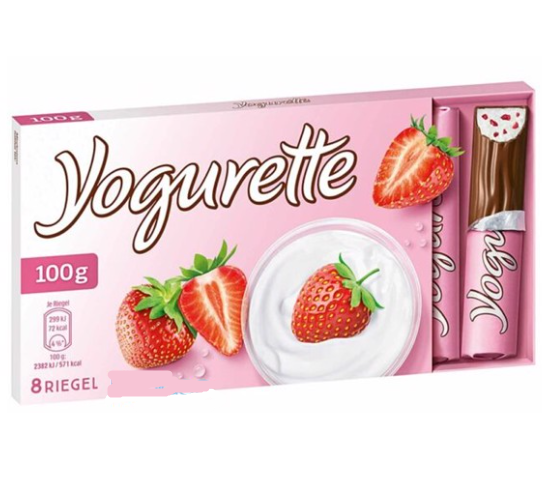 Socola sữa chua dâu Yogurette Ferrero 100g/8 thanh