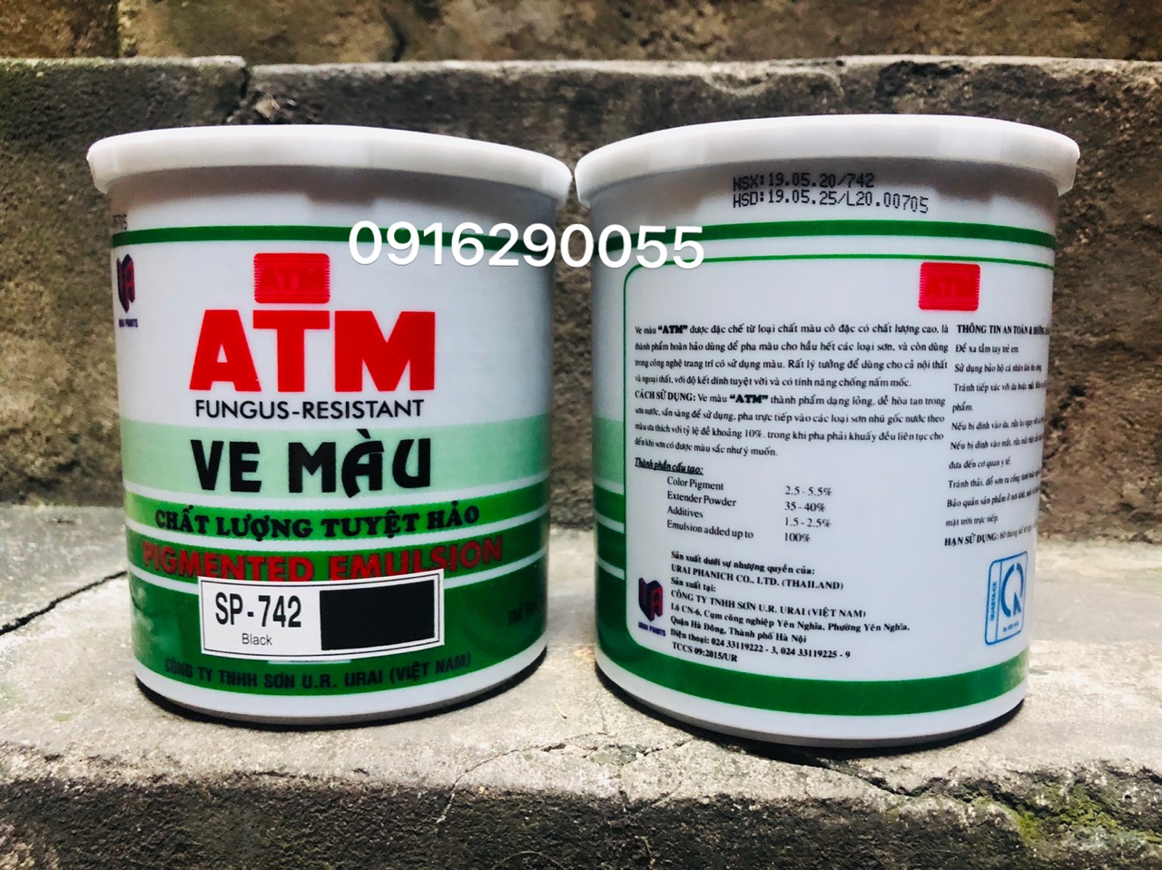 [HN] Ve đen ATM (1Lit) - sơn nhà và chậu cảnh