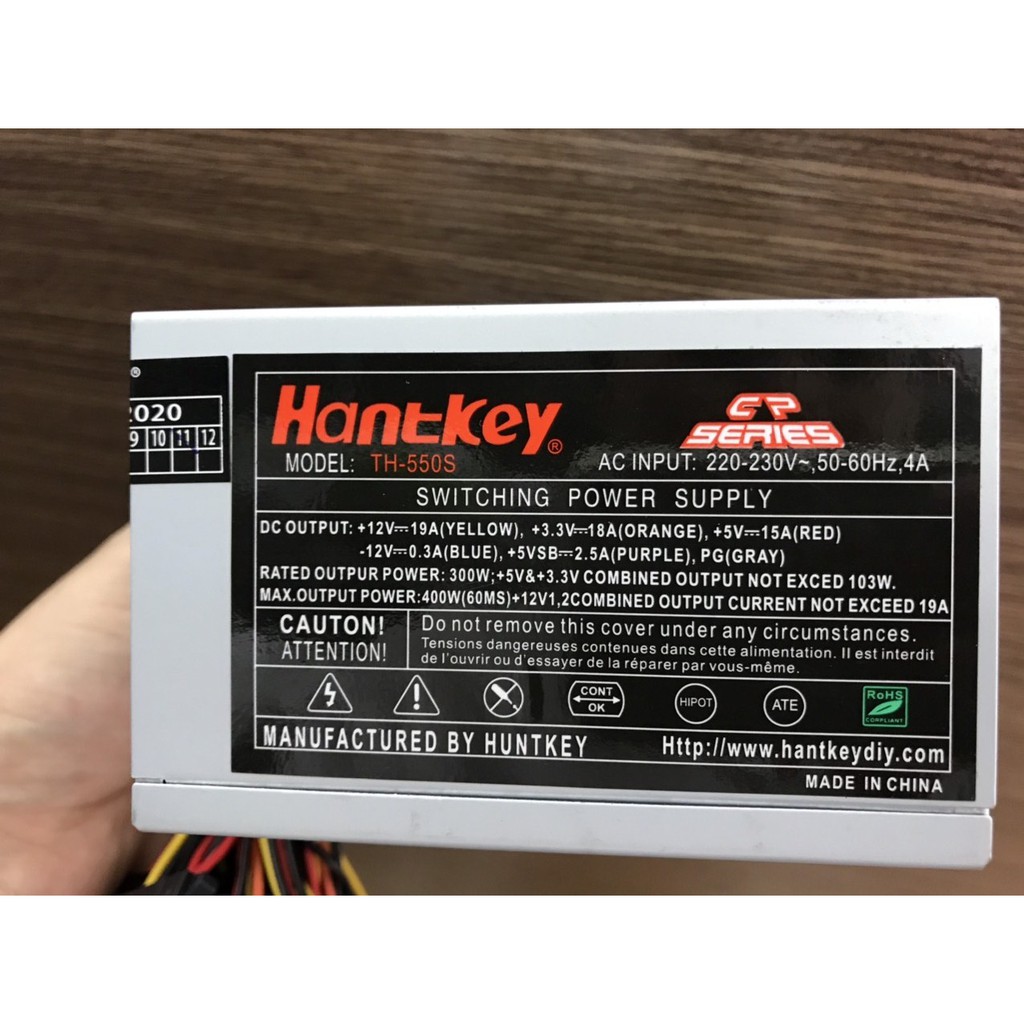 Nguồn máy tính mini hankey kèm dây nguồn - bh 12 tháng