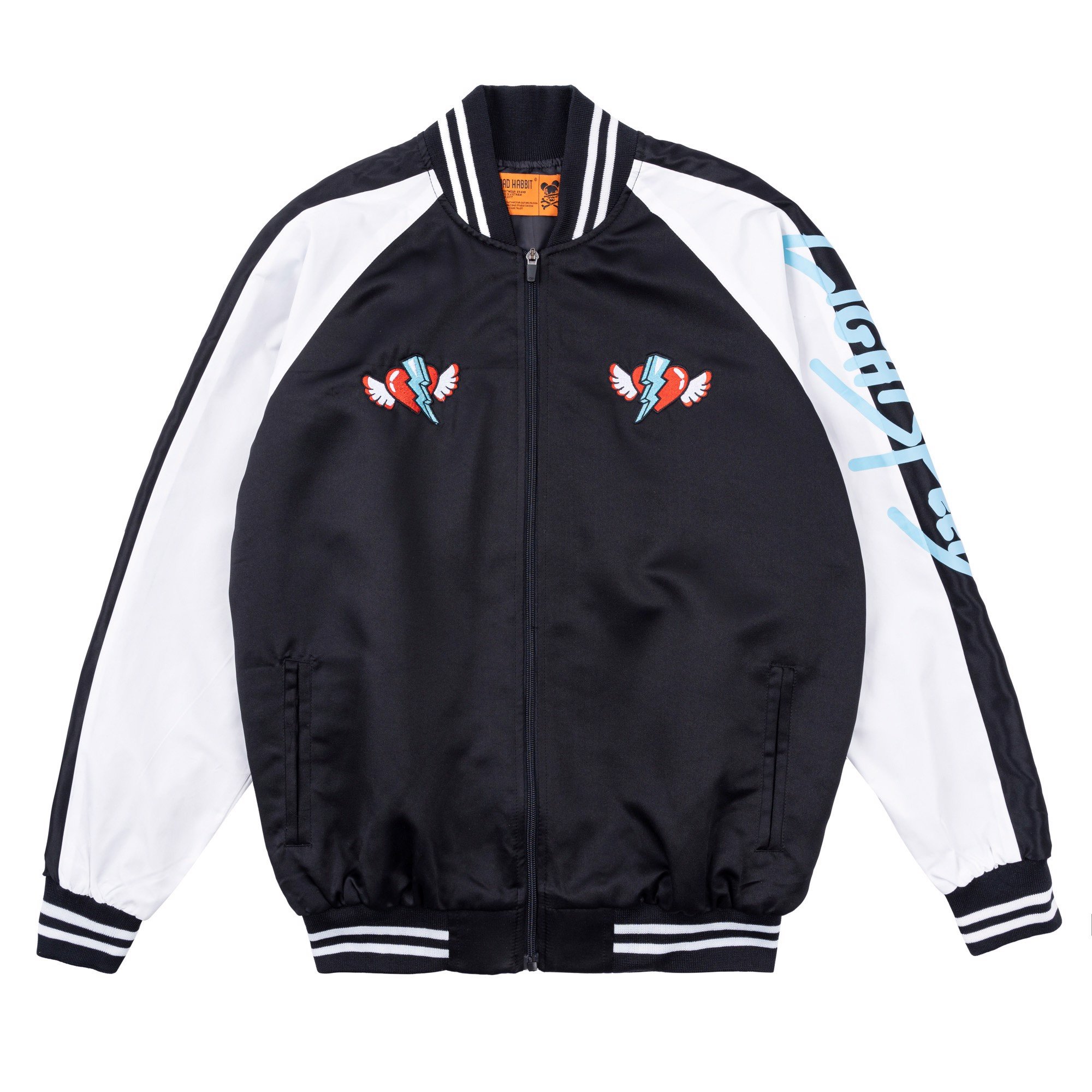 Áo Bomber Jacket BAD HABITS LIGHTSPEED LOVE full tag