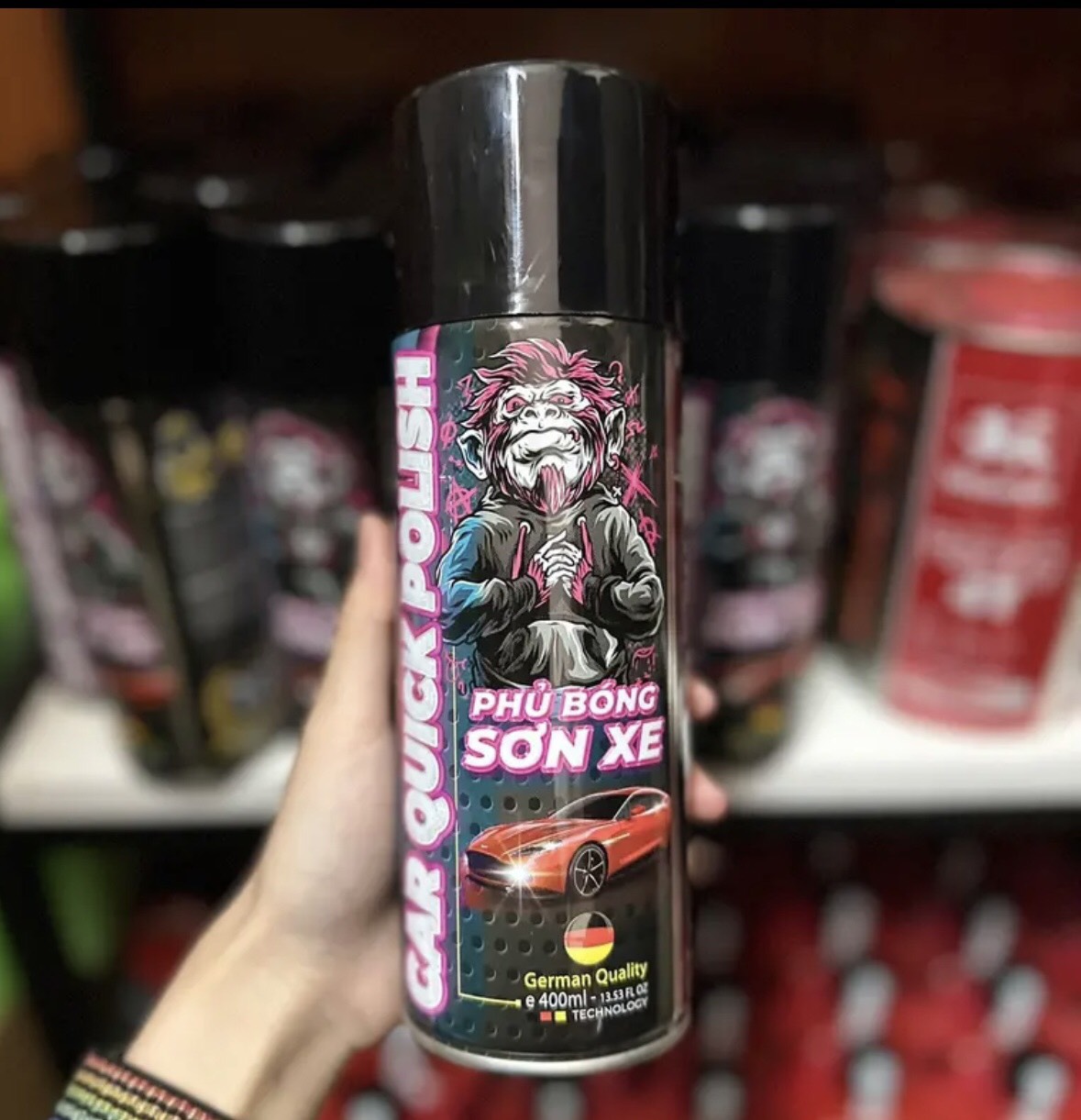 Chai xịt bóng sơn xe Sprayking 400ml