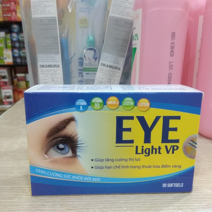 [HÀNG CHÍNH HÃNG] Viên uống bổ mắt EYE LIGHT VP -Giúp bổ mắt , sáng mắt , giảm khô mắt , mỏi mắt , cung cấp dưỡng chất cho đôi mắt khỏe mạnh