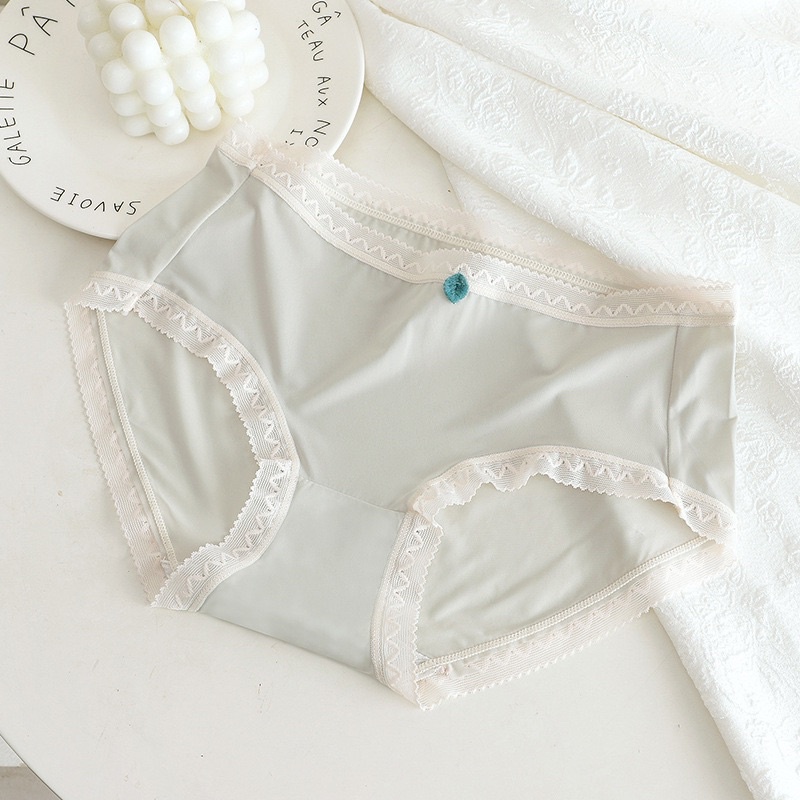 Quần lót nữ ren su đính lá sexy gợi cảm tạo đường cong quyến rũ 2384