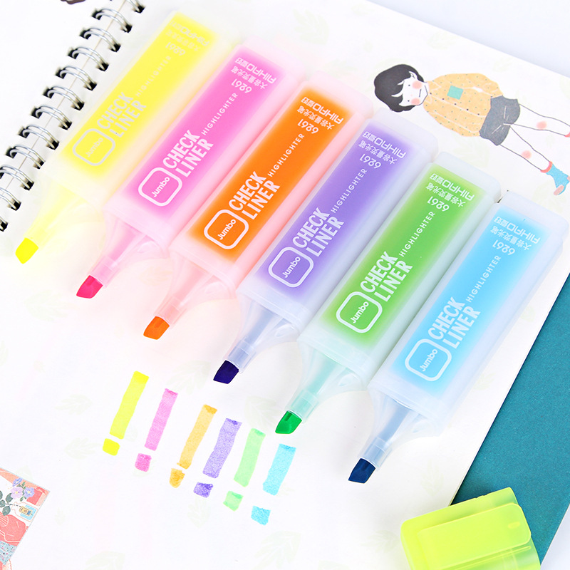 Bút highlight nhớ dòng dạ quang–bút đánh dấu, bút hilighter cho học sinh ,6 màu