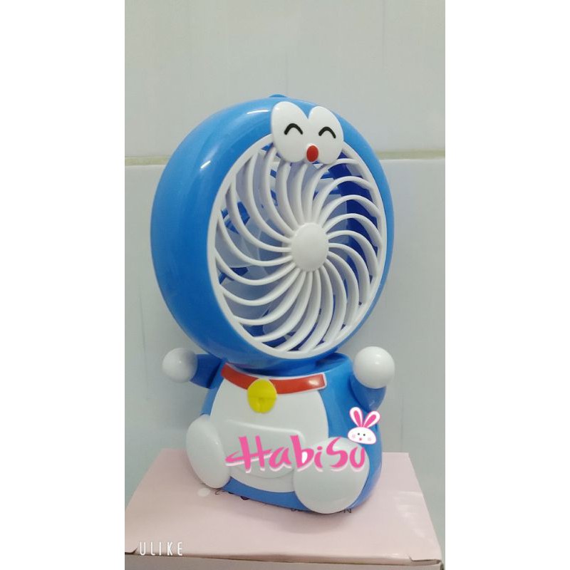 [HCM]Quạt sạc để bàn Doremon quay 180 độ
