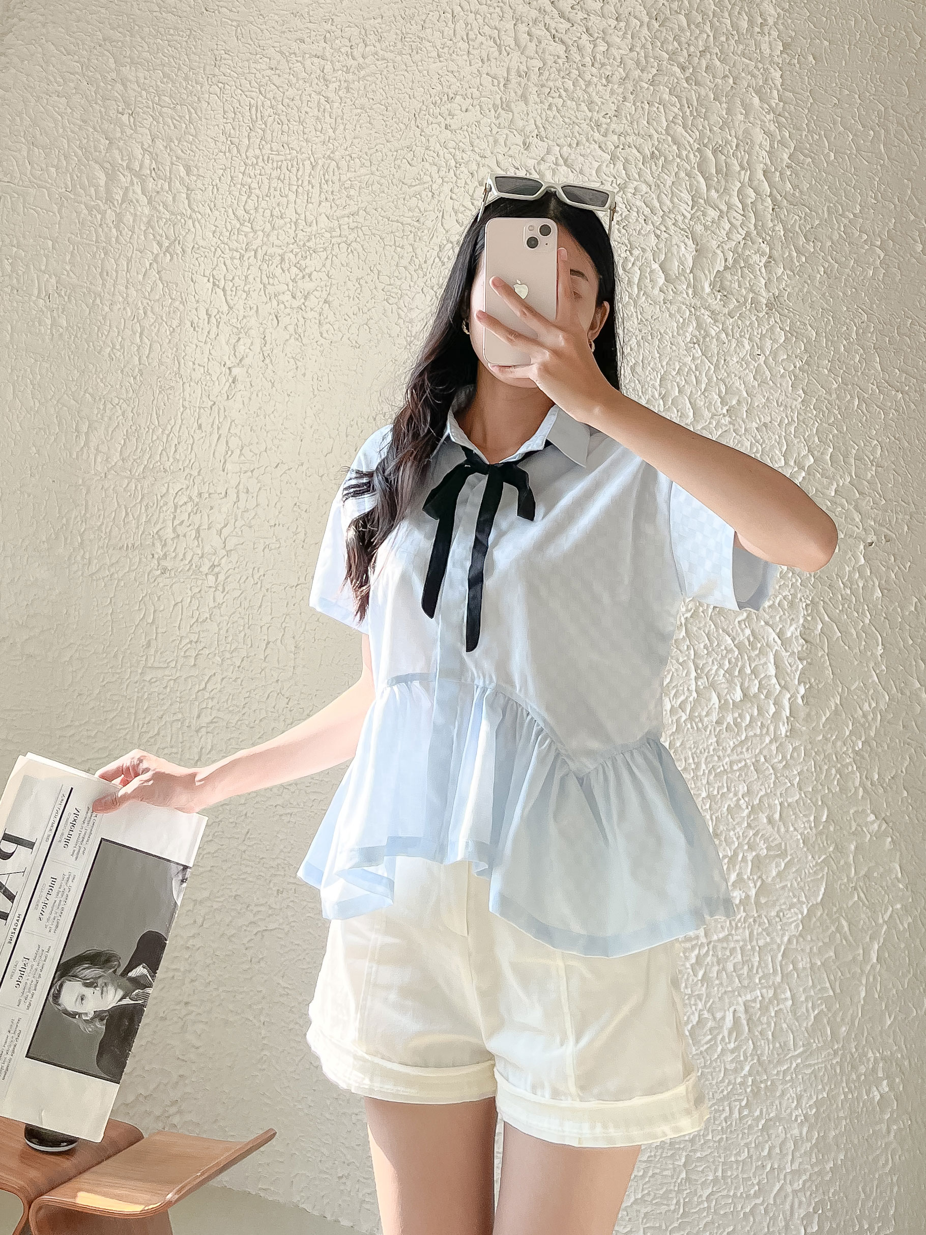 SODA POP - Wavy shirt - Áo sơ mi phối bèo
