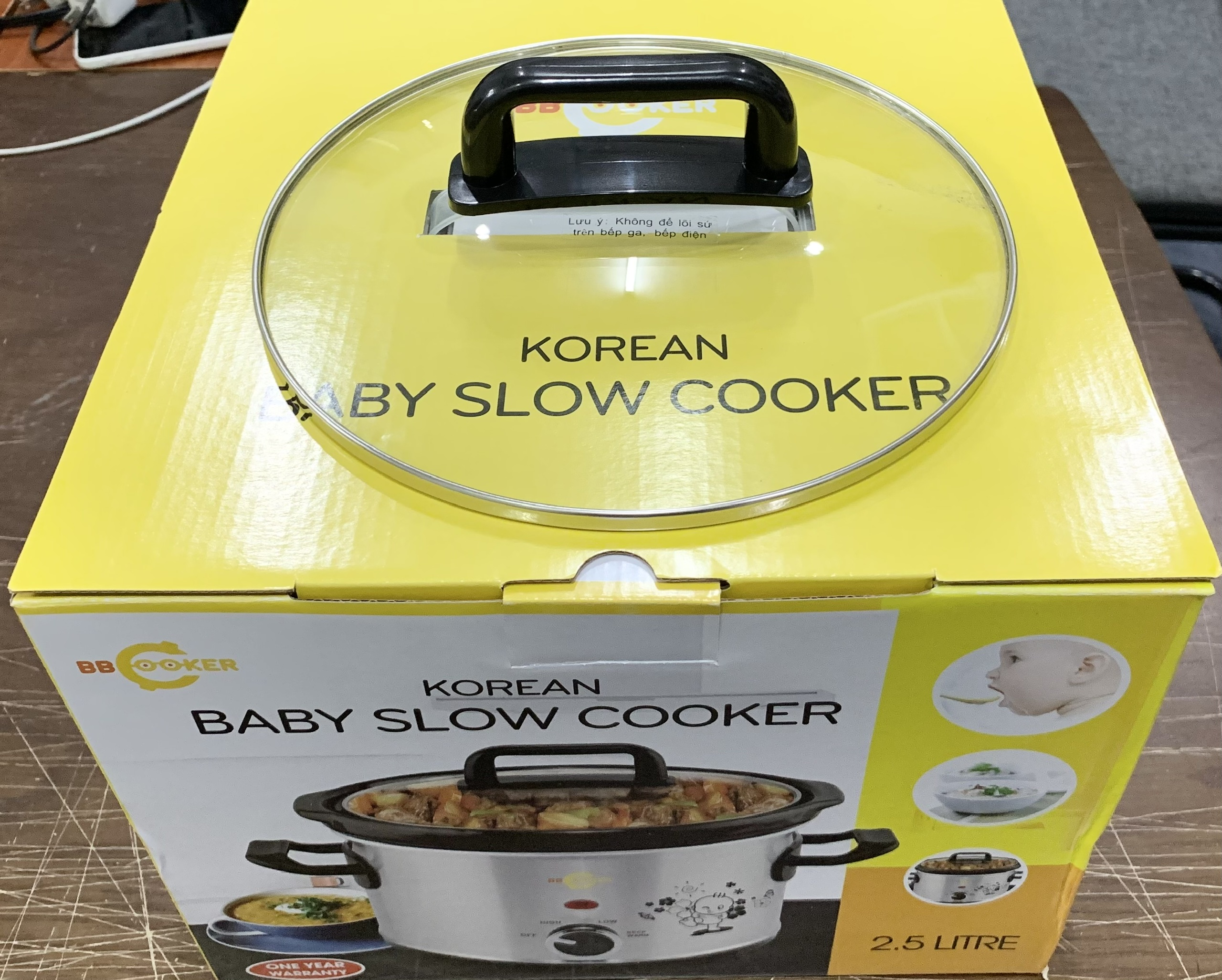 Nắp nồi nấu cháo hầm chậm BBCOOKER 1.5-3.5 Lít