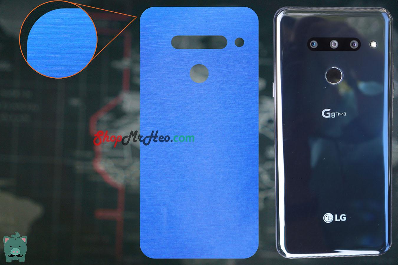 [HCM]Skin Dán Mặt Sau Lưng Vân Nhôm LG G8 - Có Đủ loại 2 Camera và 3 Camera