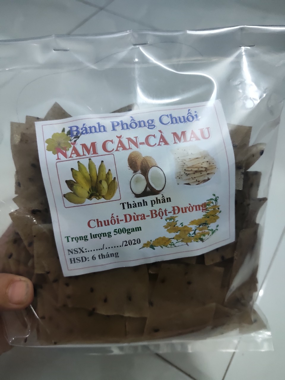 bánh phồng chuối