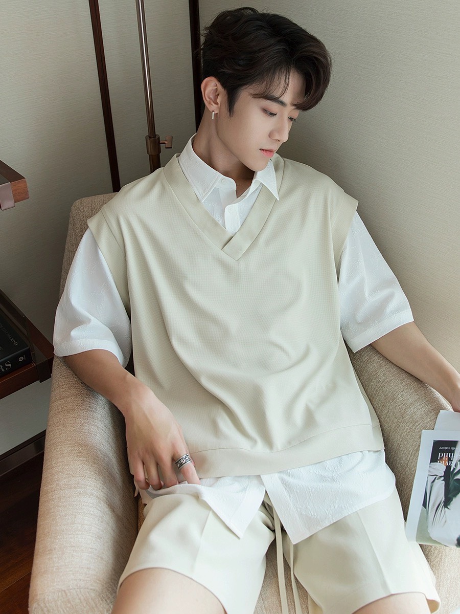 Áo gile unisex form rộng Gile Basic Tea nam nữ ulzzang