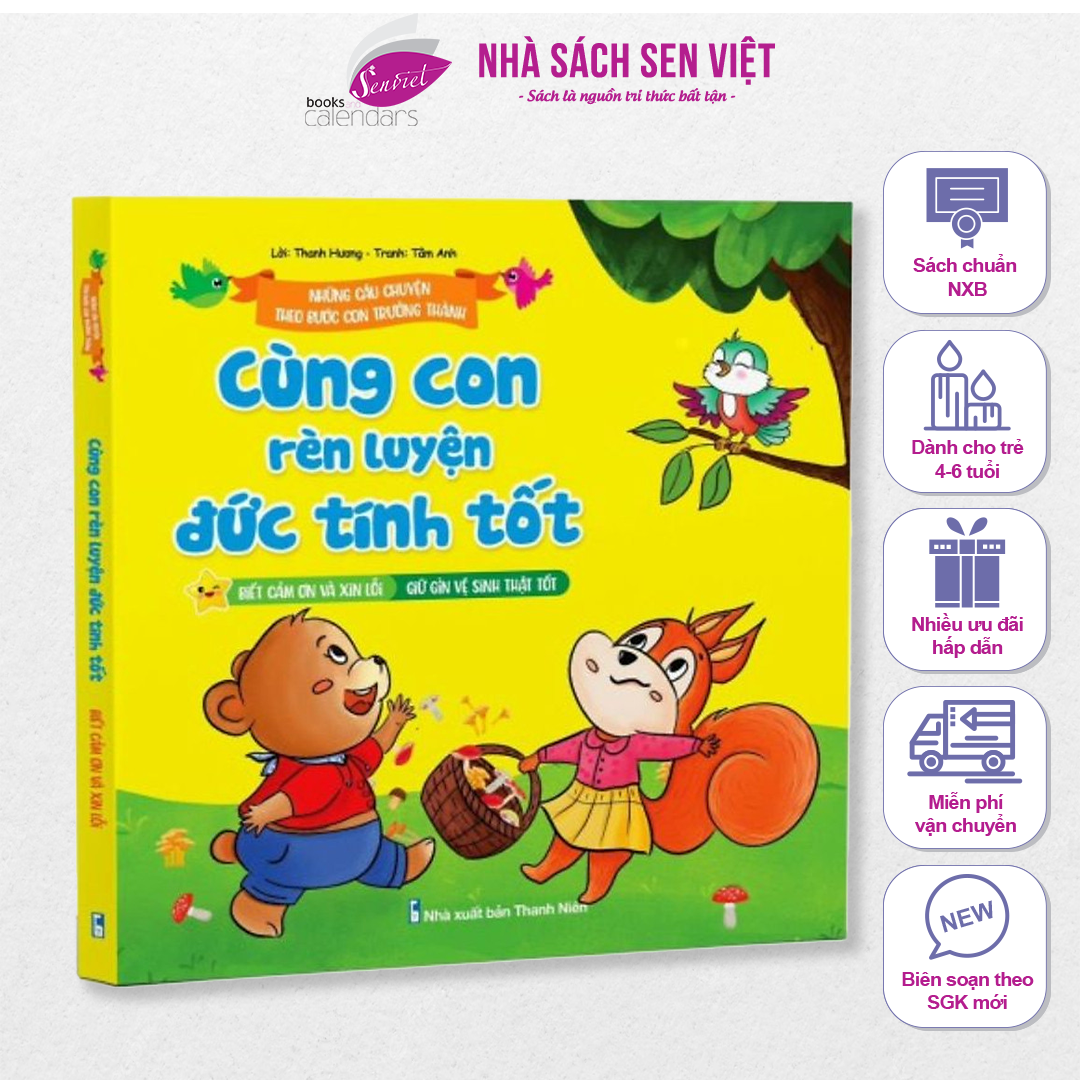 Sách – combo 2 cuốn những câu chuyện theo bước con trưởng thành - cùng con rèn luyện đức tính tốt - vh