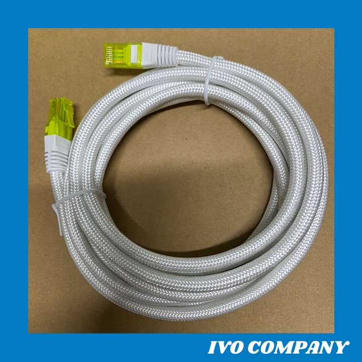 [HCM]Dây Cáp Mạng LAN Bấm Sẵn RJ45 Bọc Dù 2 Mét / 3 Mét Cao Cấp