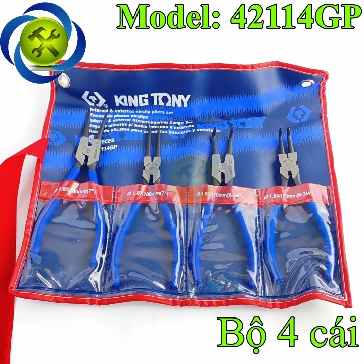 Bộ kềm phe 4 cây kingtony 42114gp