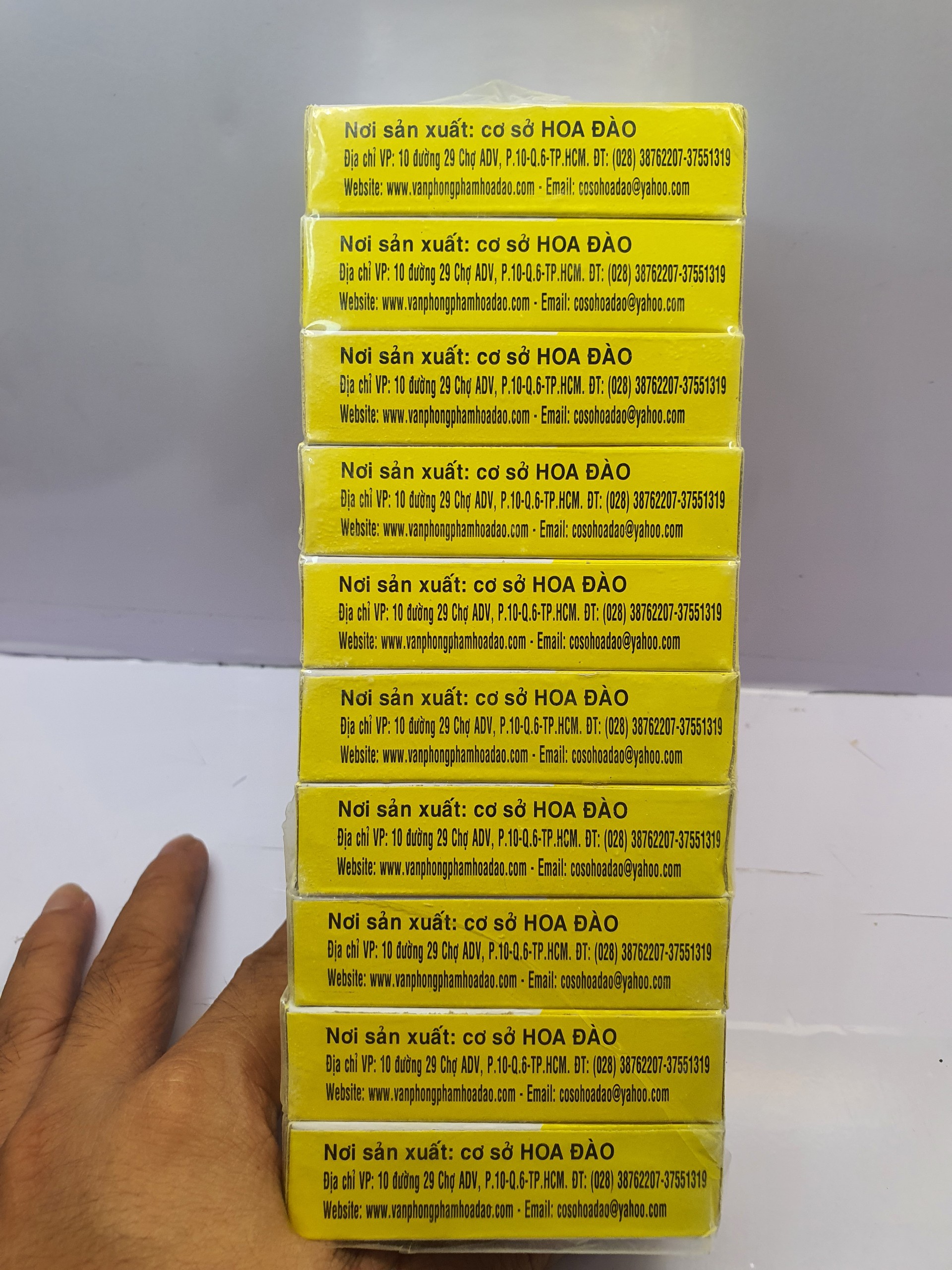 Phấn viết bảng Trắng - Phấn không bụi HADA (10 viên)