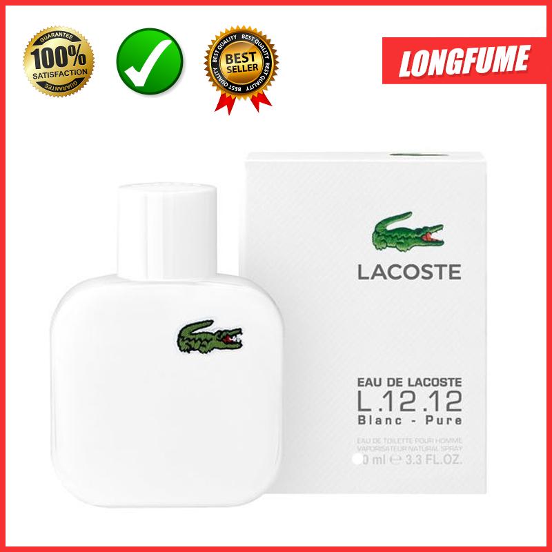 [Có Video] Nước hoa nam Lacoste màu trắng L12.12 Blanc Pure 100ml EDT - Nước hoa Pháp sỉ lẻ giá tốt có cửa hàng uy tín Quận 10 TPHCM