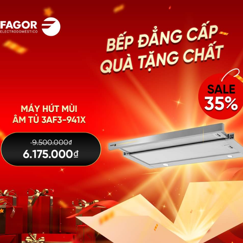 Máy hút mùi âm tủ FAGOR 3AF3-941X