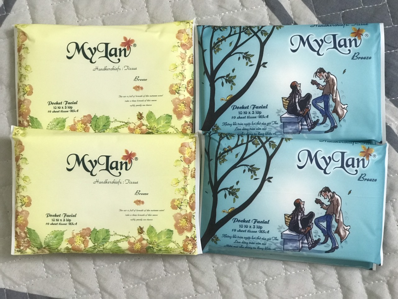 10 Gói Giấy Bóp My Lan Chính Hãng (1 gói 10 tờ/3 lớp )