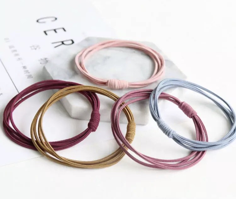 Dây cột tóc trơn (set 10 cái)