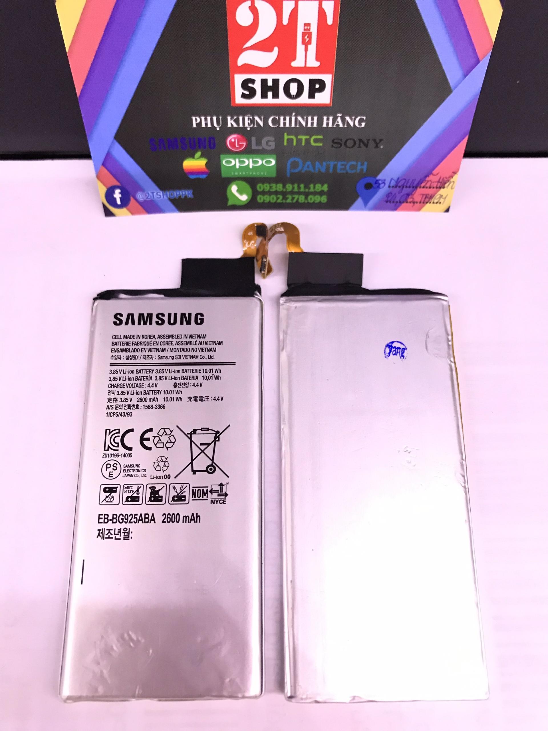 Pin galaxy s6 edge chính hãng, dung lượng 2600mah, eb-bg925aba