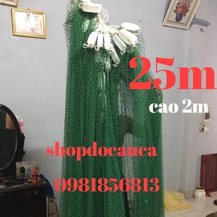 Lưới vét cá quét cá bằng dù Thái dài 25m cao 2m túi 4m hàng chuẩn big sale
