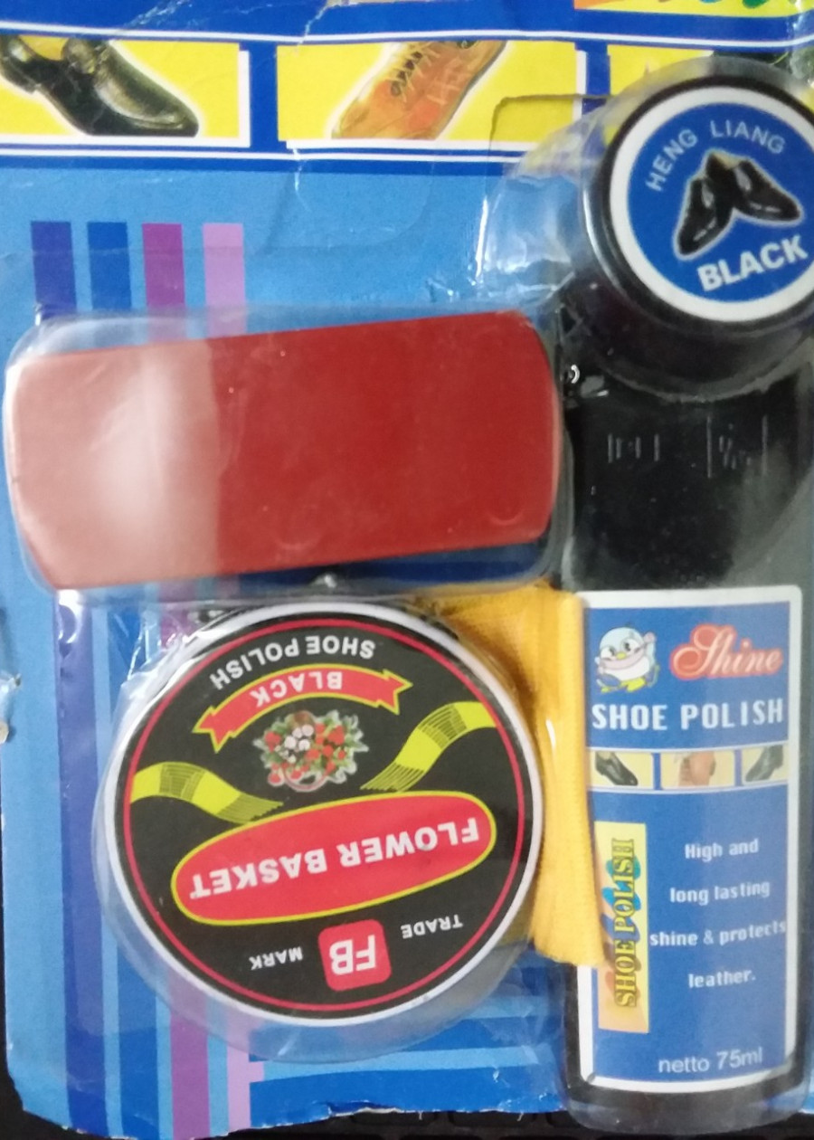 Bộ xi đánh giày 4 món tiện lợi