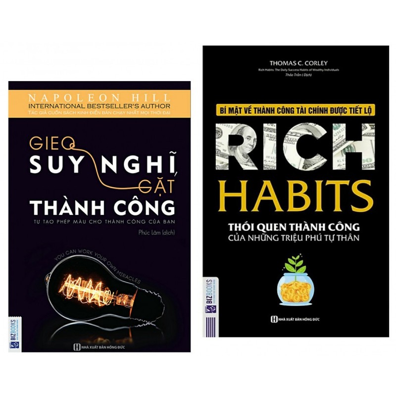 Combo 2 Cuốn Sách : Rich Habits - Thói Quen Thành Công Của Những Triệu Phú Tự Thân + Gieo Suy Nghĩ Gặt Thành Công - Tự Tạo Phép Màu Cho Thành Công Của Bạn - ( 2 Cuốn Sách Tạo Lập Thói Quen Để Thành Công ) - (Tặng Kèm Bookmark