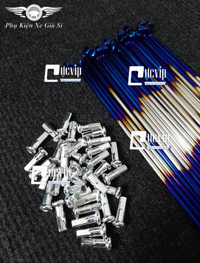 Combo 2 Bộ Căm 2 Màu 1.57 - 1.49 (2 Bánh Đùm) Xe Sirius MS3009