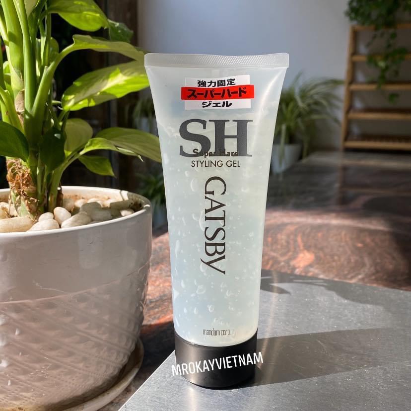 Gel vuốt tóc nam nữ Gatsby Styling Super Hard giữ nếp ngày dài độ bóng vừa phải không bết dính chứa vitamin dưỡng ẩm (nội địa Nhật Bản)