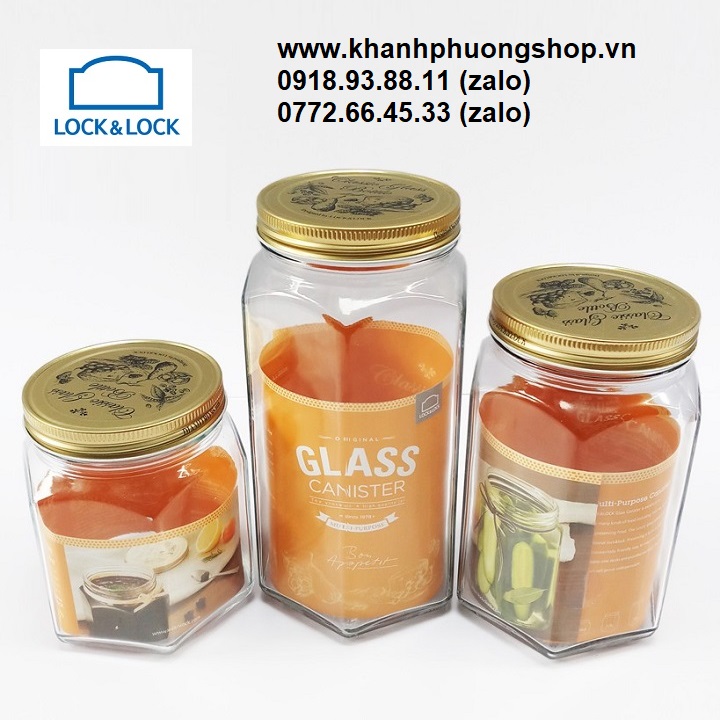 [HCM]hủ thủy tinh lock&lock - hũ thủy tinh lock&lock