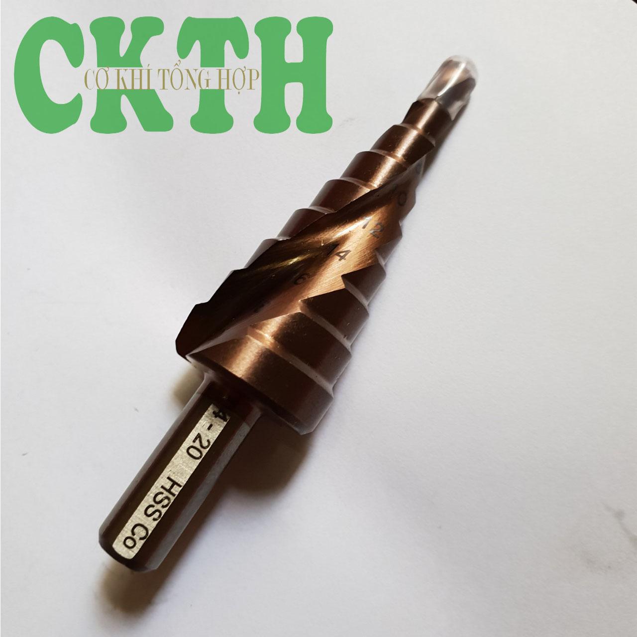 Mũi Khoan Tháp 4-20mm, Khoan Inox, Khoan Sắt, Khoan Nhôm...Siêu Cứng