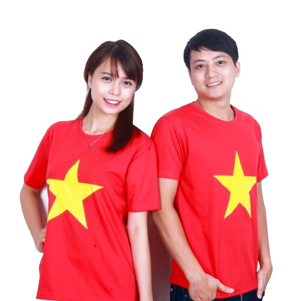 Áo thun cổ động lá cờ việt nam