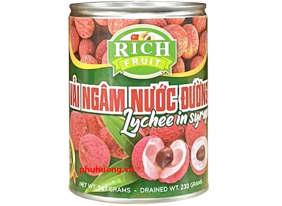 Vải ngâm nước đường RICH