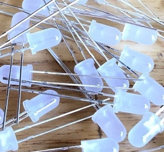 ( 20 cái) Bóng led đục, báo nguồn led 5mm