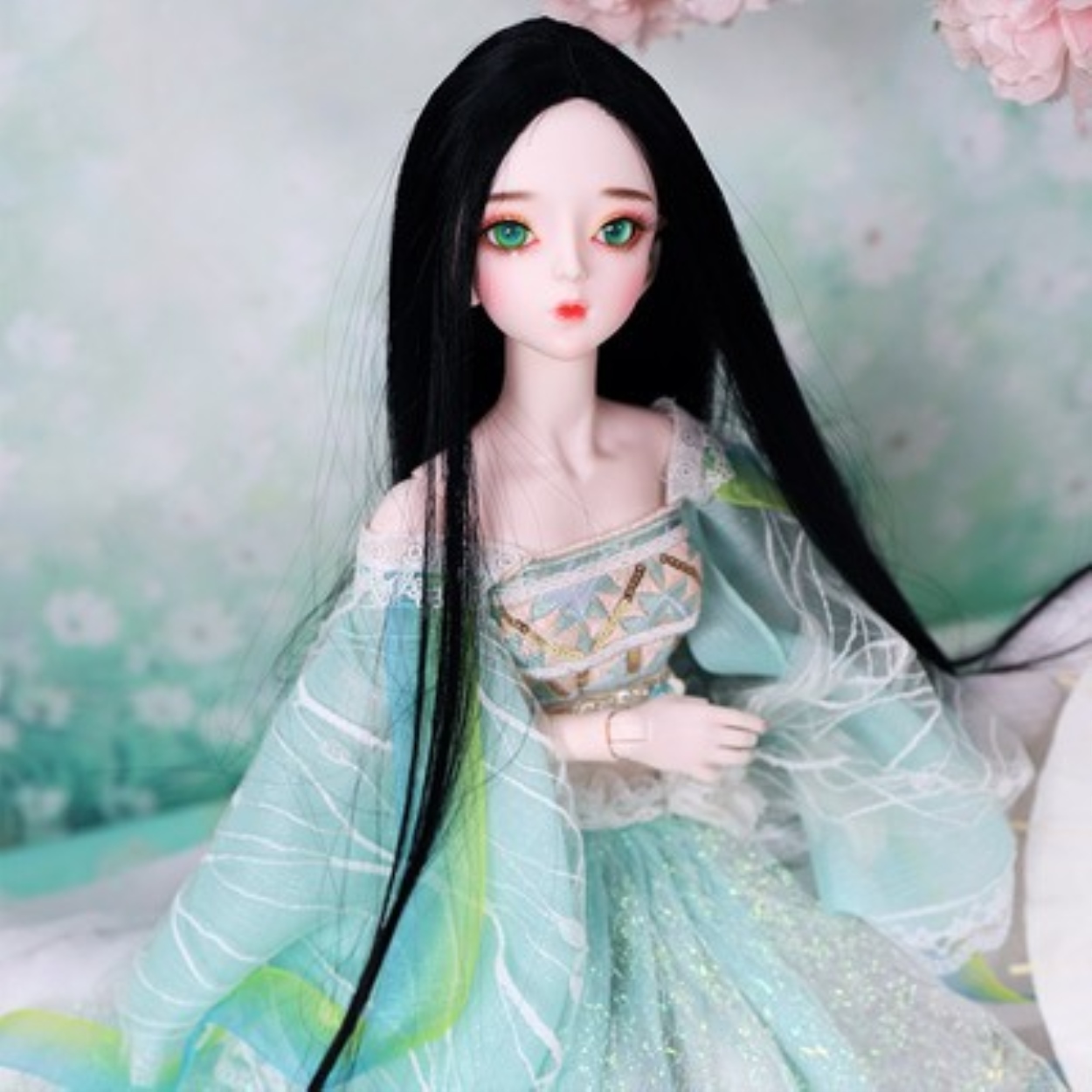 ☃ Tóc giả xoăn dài tỉ lệ 1:3 1:6 cho búp bê