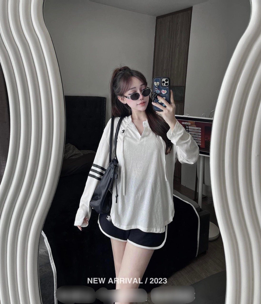 Set basic ÁO MŨ, QUẦN SOOC chất vải cotton giấy mịn mát , size S, M, L