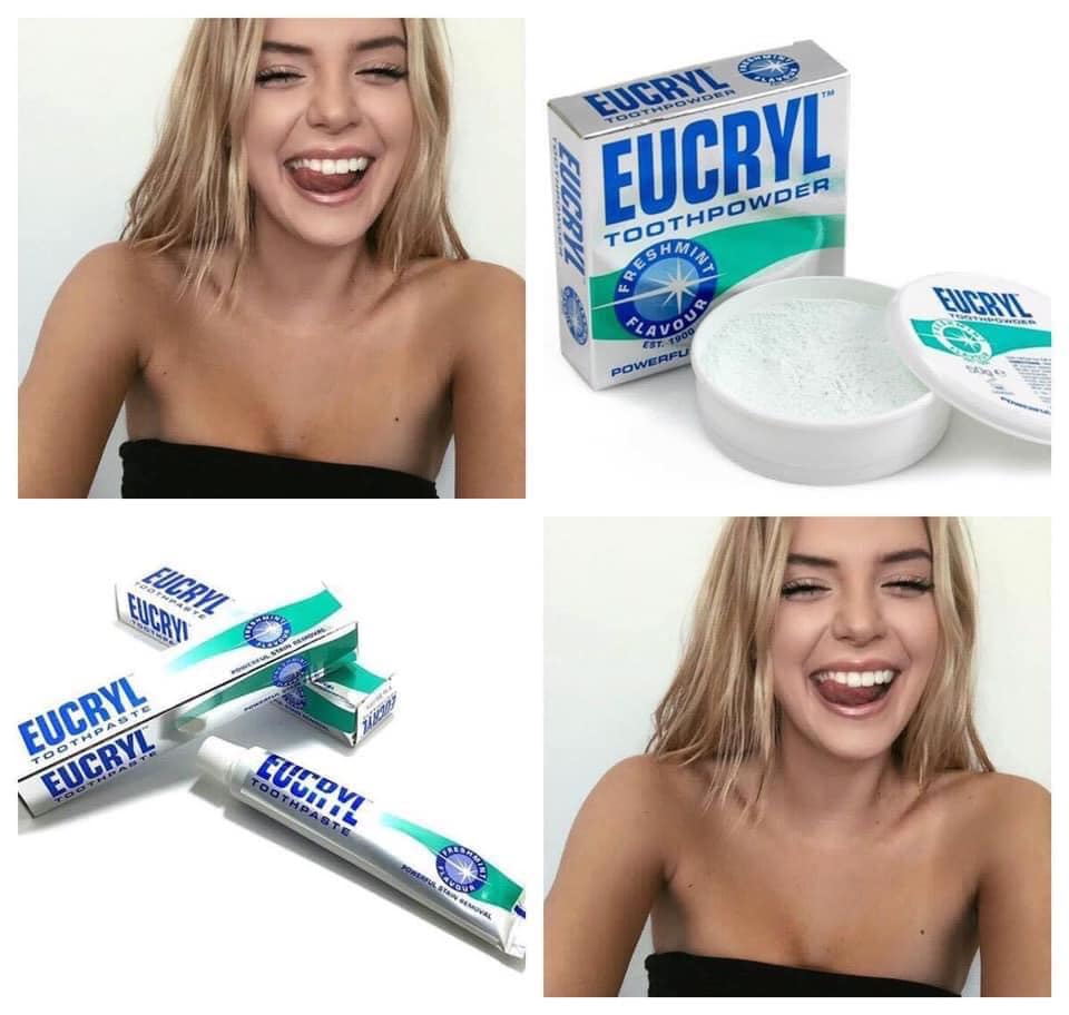 Bột Tẩy Trắng Răng Eucryl Toothpowder Freshmint
