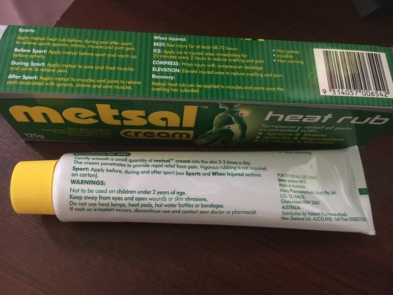 [HCM]Dầu xoa bóp Metsal heat rub cream 125gram