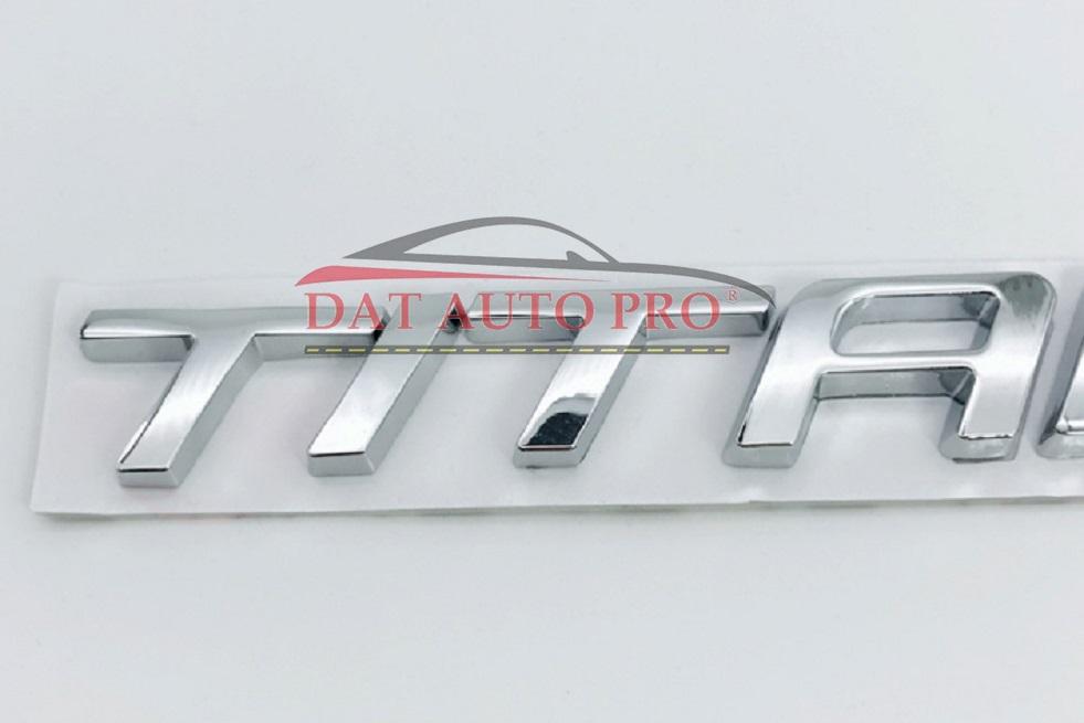 Tem 3D KIM LOẠI TITANIUM trang trí xe oto.