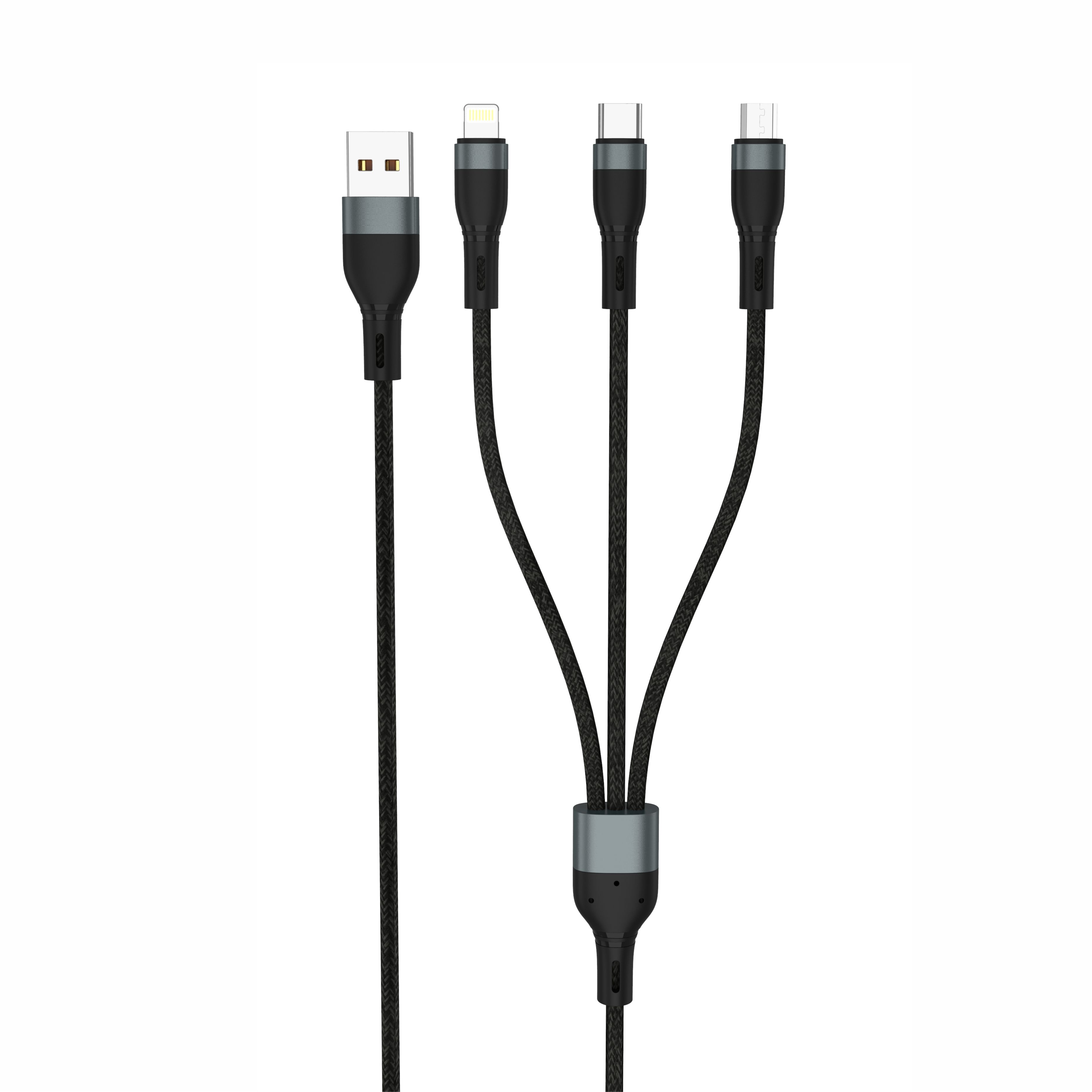 Cáp dữ liệu 3in1 Sendem M37 6A sạc siêu nhanh