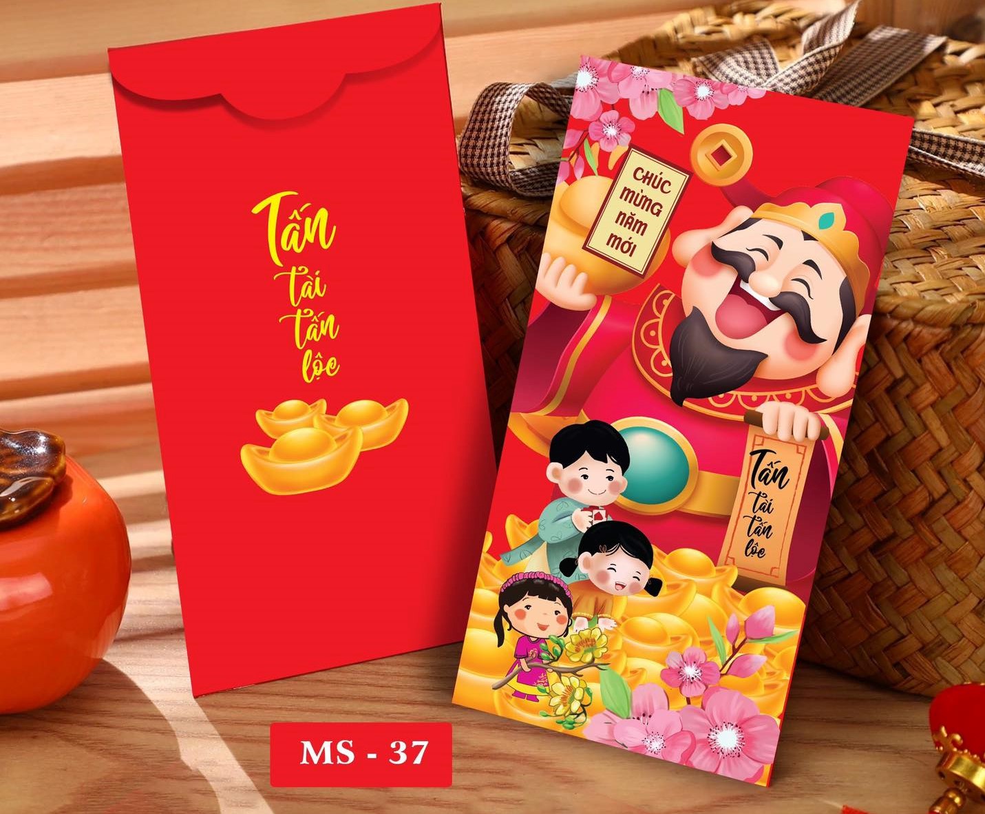 Siêu sale] 10 bao lì xì tết may mắn, bao lì xì giá rẻ 2023