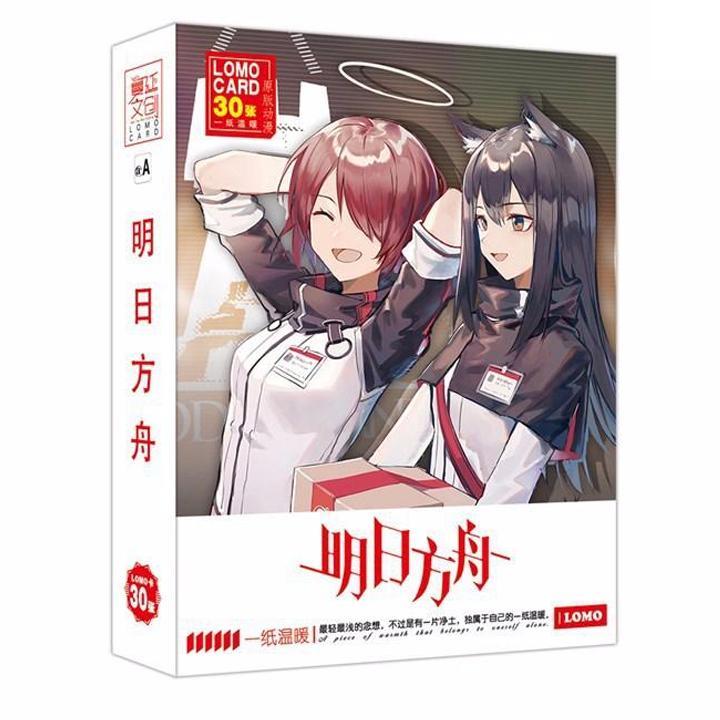Hộp ảnh Lomo card Arknights bộ hình 30 ảnh in hình anime chibi
