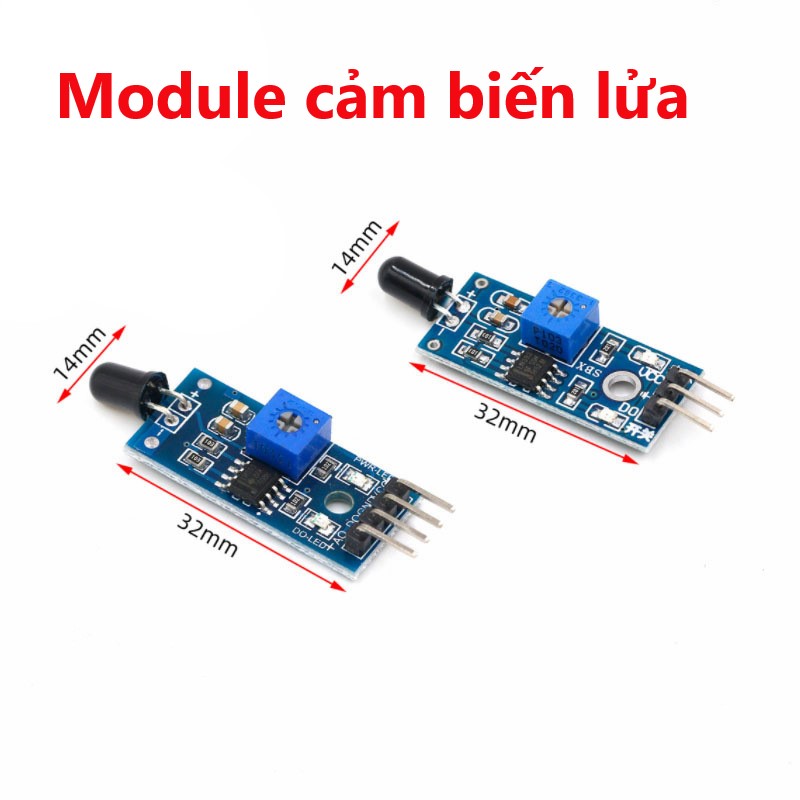 Module cảm biến lửa, Mạch cảm biến phát hiện ngọn lửa Flame sensor - Module arduino