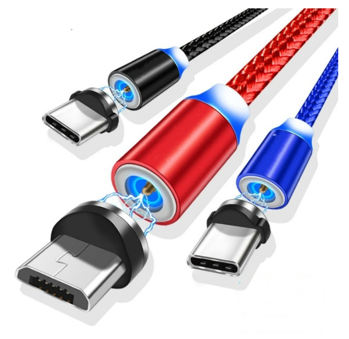[HCM]Đầu sạc nam châm rời cho cáp sạc đủ 3 loại cổng LIGHTNING/ MICRO USB/ TYPE-C