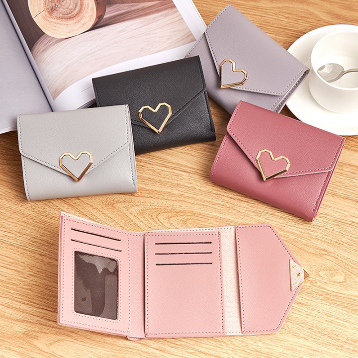 Ví nữ mini khóa trái tim
