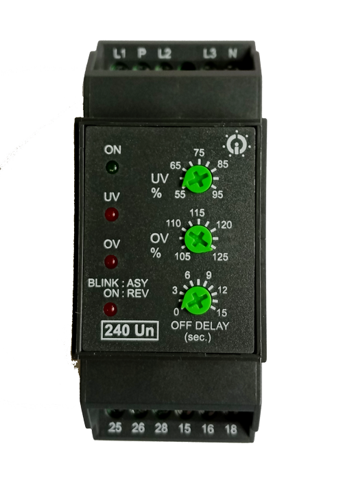 [HCM]Rơ le bảo vệ điện áp mất pha 1 pha & 3 pha-4 dây