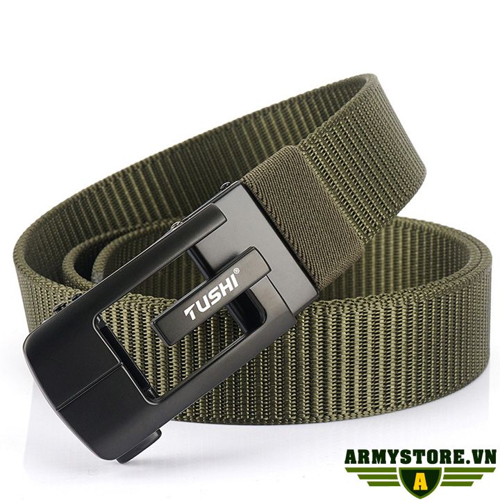 [HCM]Dây thắt lưng lính - Dây nịt vải bố ARM-1081 (Đen)
